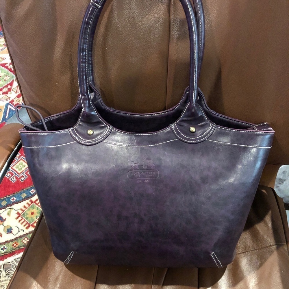 vintage Coach Bleeker tote bag large leather purse
